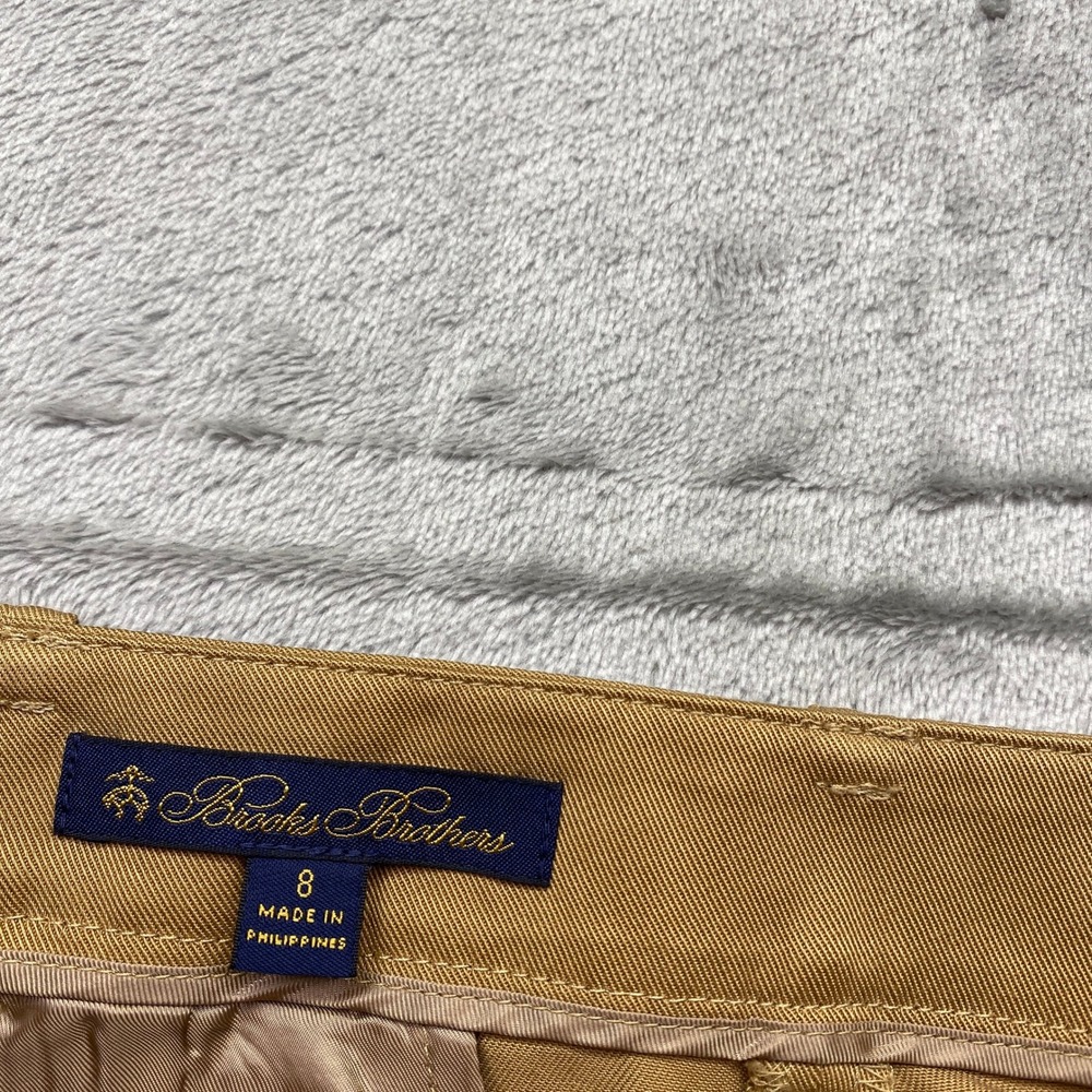 Brooks‎ Brothers Women's Tan Pleated Trousers Dress Pants Size 8 Fits 30" Preppy - Picture 6 of 9